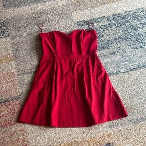 a new day Strapless Red Sweetheart A-Line Dress
